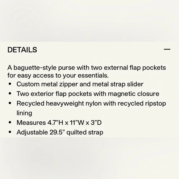 Baggu metallic cargo shoulder bag - Picture 7 of 7